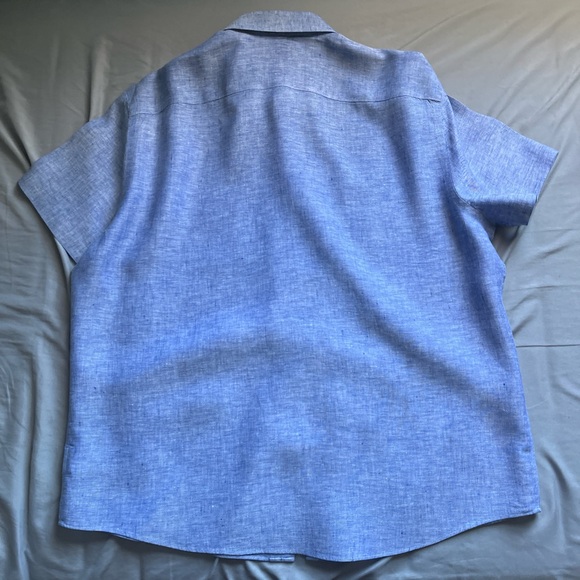 UNTUCKit ‘Cameron’ Wrinkle Resistant Men’s Linen Shirt | Sz. XL | NWOT - Picture 2 of 6